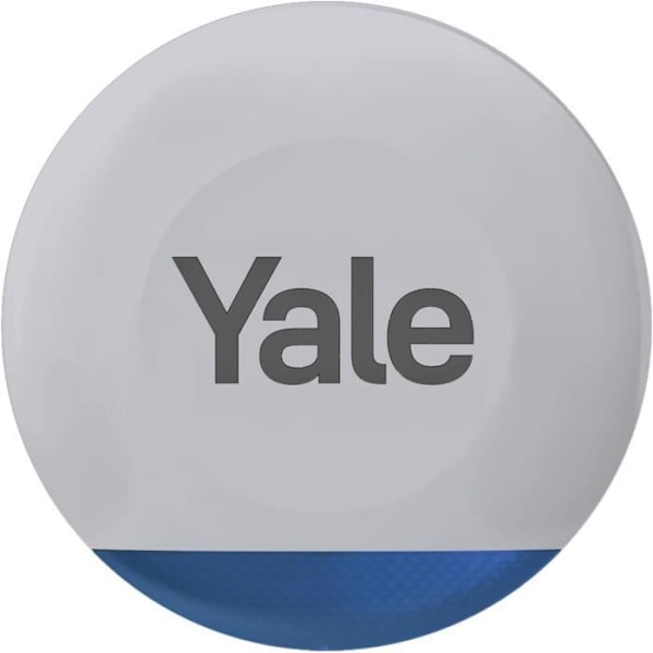 Yale Sirène Alarm Udendørs - Justerbar Sirène op til 100dB - Blinkende LED - Real-time Advarsler Via App