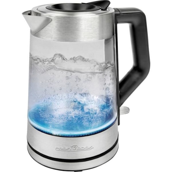 Kedel - PROFICOOK - WKS 1190 - 1,7 Liter - Glas og Rustfrit Stål - Trådløs