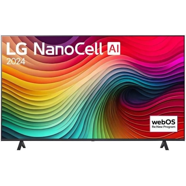 LG 55NANO82 - TV NanoCell 55" (139 cm) - 4K UHD 3840x2160 - HDR10 Pro - Smart TV - 3 x HDMI 2.0 - WiFi Sort