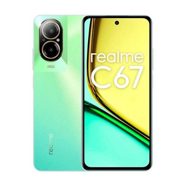 Realme C67 8 Gt/256 Gt Vihreä (Auringon keidas) Kaksois-SIM