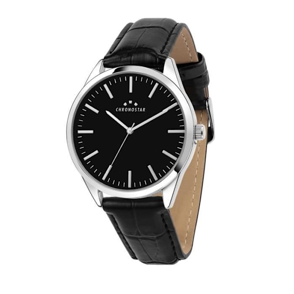 Klocka - CHRONOSTAR - R3751298010 - Svart Läder - Kvarts - Motstånd 3 ATM Svart