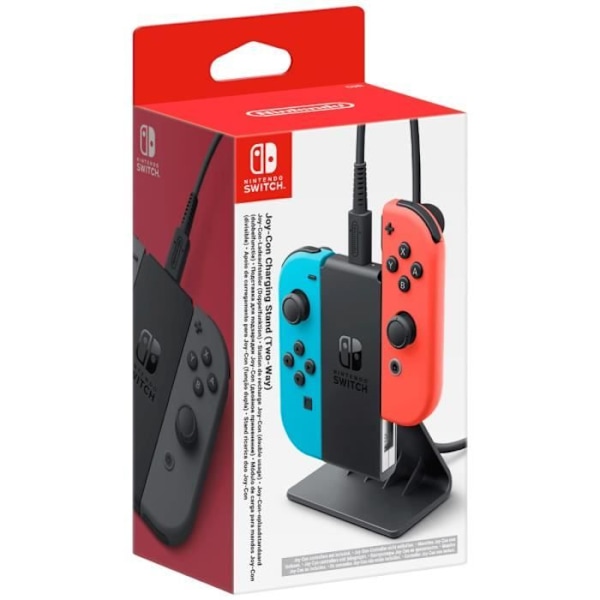 Ladestation til Joy-Con og NES-controllere • Nintendo Switch-tilbehør Svart