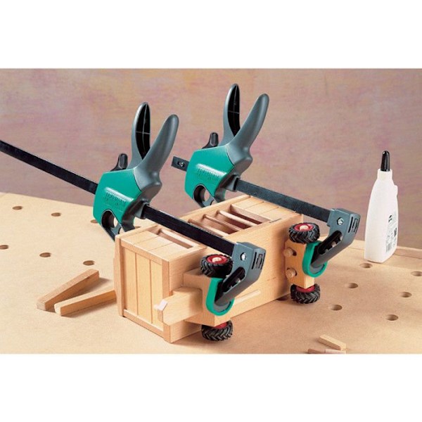 WOLFCRAFT EHZ Easy 75-150 enhåndsklemme - Ombygning til spreder - 5 års garanti Sort, turkis og grå