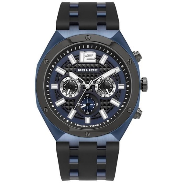 Ur - POLITIURE - KEDIRI PL.15995JSBLU03P - Sport - Sort - Blå - Kvarts - Analog Svart blå