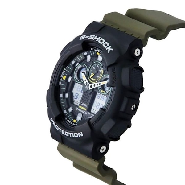 CASIO Watch - Herr - GA-100TU-1A3ER - Vattentät 20 Atm - Brun plastrem kastanj