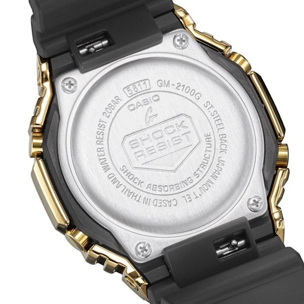 Armbåndsur - CASIO - G-SHOCK Mod.GM-2100G-1A9ER - 20 ATM vandmodstand - Kvarts - 44,5 mm Svart