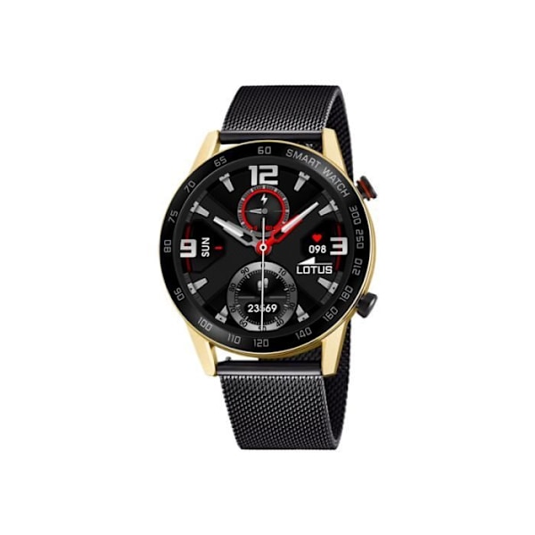 Smartwatch - LOTUS - 50019/1 - Sort Milanesisk Stål - Vandtæthed 5 ATM - Chic Stil Svart
