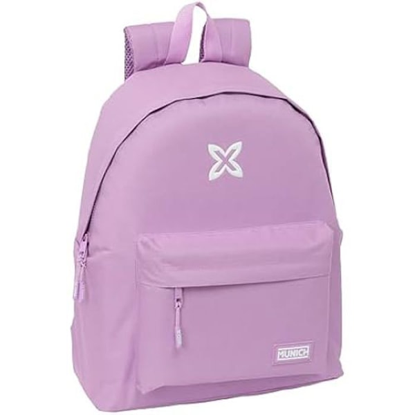 Safta Munich Basic Day Pack lapsille, lasten reppu, maksimaalinen laatu ja kestävyys, mukava ja monipuolinen, 33 x 15 Lila