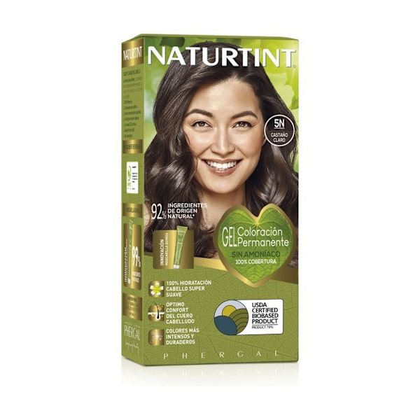 Hiusväri - NATURTINT - 5N Vaalea ruskea - Ilman amoniaakkia - Kremi - Kaikille hiustyypeille