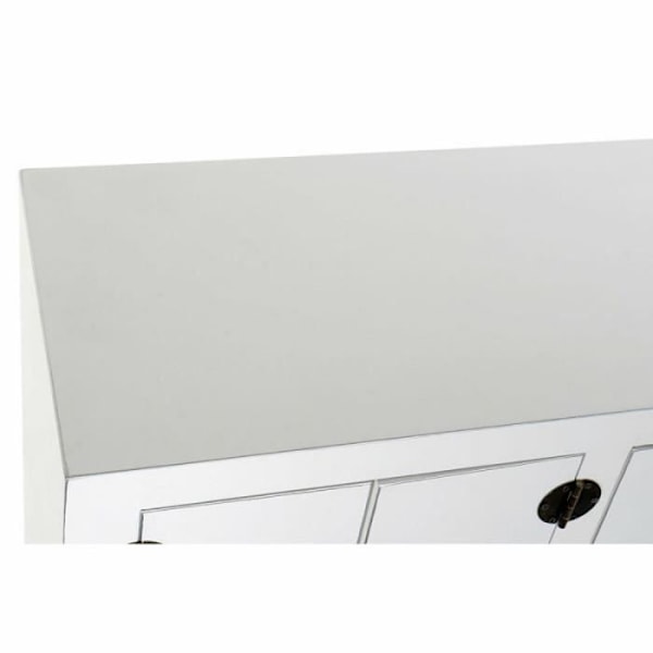 DKD kodinsisustuskonsoli valkoinen hopea kuusi MDF (63 x 26 x 83 cm) - 8424001700790