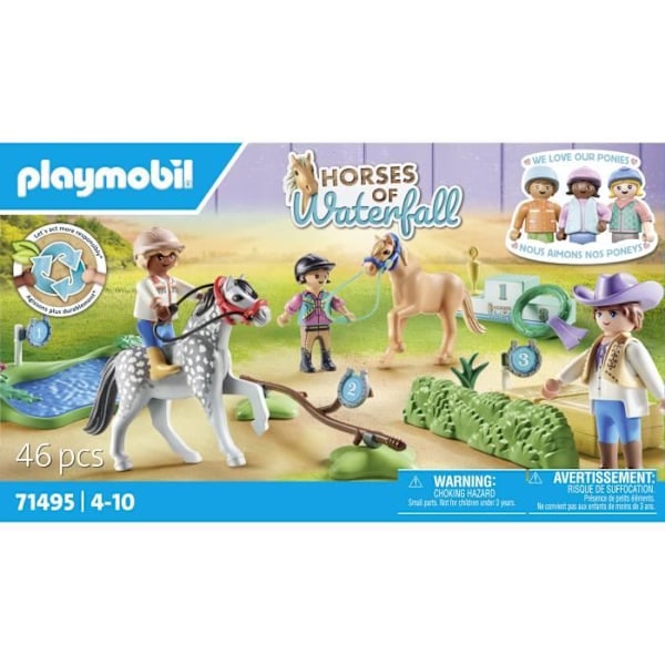 PLAYMOBIL 71495 Poniratsastajat ja esteratsastajat Flerfärgad