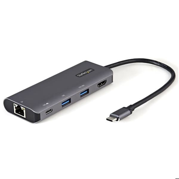 USB Hub - Startech - DKT31CHPDL - 3 Porte - Farve Sort - Ethernet RJ-45