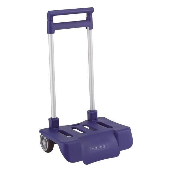 Safta Navy Blue Foldbar Rygsæk Trolley - Safta - Sammenfoldelig - Anti-vibration - Kapacitet: 23 L sort