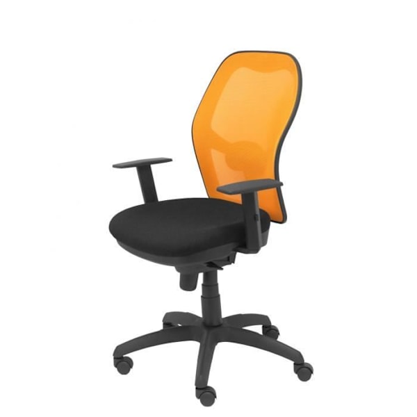Jorquera stol bali orange sort mesh sæde