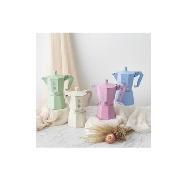 BIALETTI Moka Exclusive 6 Kopper i Azure