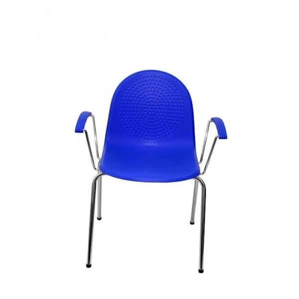 4 tuolin paketti - PIQUERAS JA CRESPO - Ves - Ergonomiset - Sininen muovi - Kiinteät käsinojat Blå