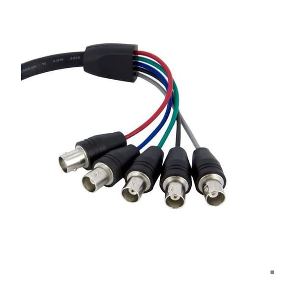 Skærmkabel - STARTECH - VGA til 5 x BNC RGBHV - 30 cm - Koaksial - Sort
