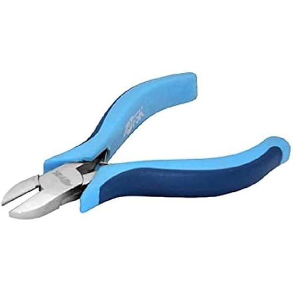 Diagonal skæretang - FERRESTOCK - 125 mm - Kulstofstål - Bi-materiale håndtag - Ergonomisk Krom och blå