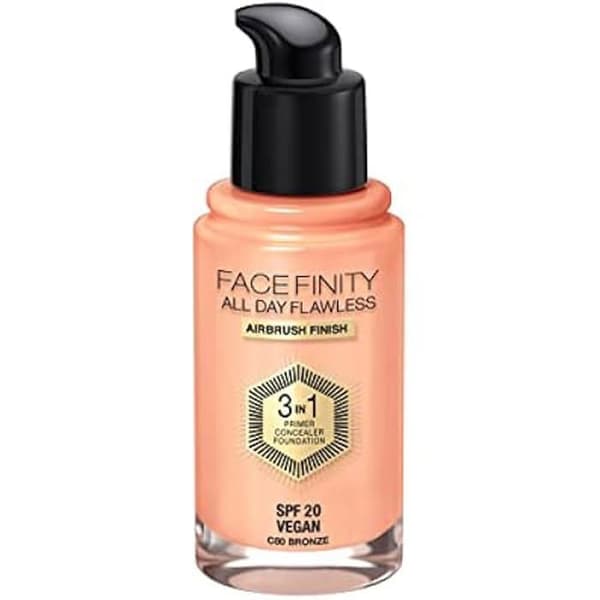 Foundation - MAX FACTOR - Face Finity All Day Flawless - 30 ml - Shade 80 Bronze - SPF 20 C80 Bronze