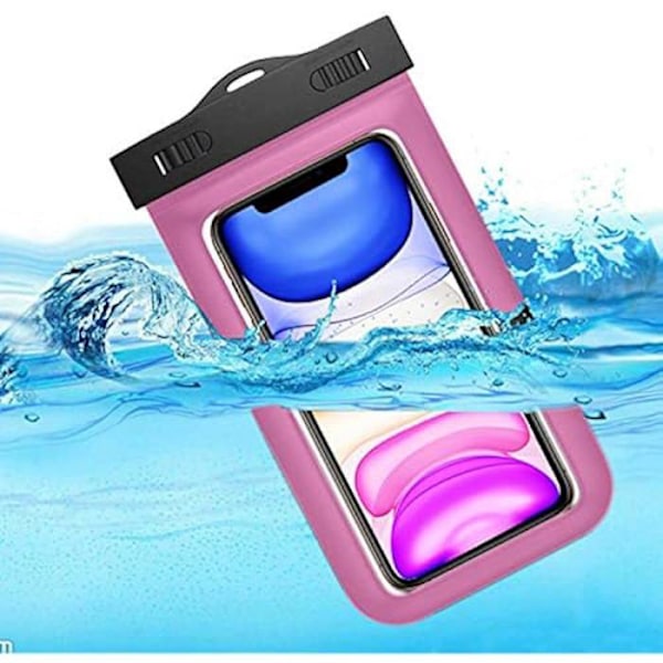 Sovica Vedenpitävä Pussi Yhteensopiva Xiaomi Mi A1 Lite IPX8 Certificate Waterproof Case Cover Waterproof Case (vaaleanpunainen) kanssa Rosa
