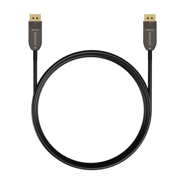 DisplayPort 1.4 8K Kabel - AISENS - A155-0608 - Han til Han - 20m - Sort