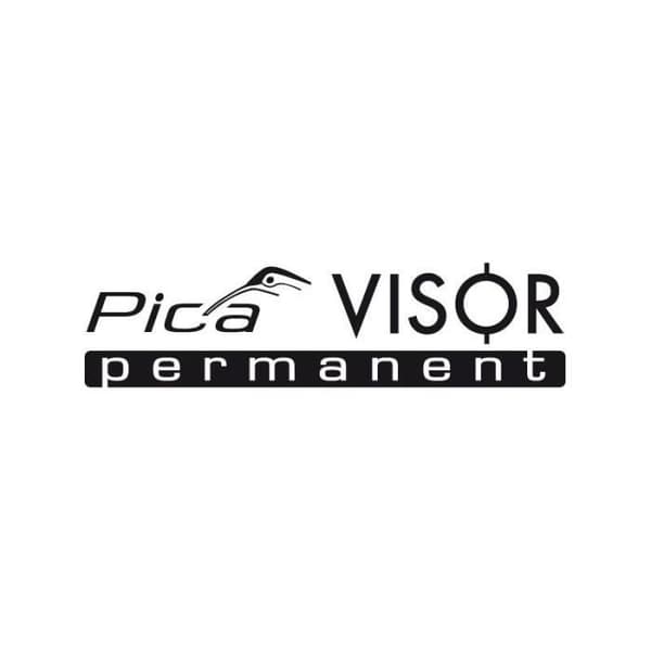 Permanent marker - VISOR - Pica - Indelible - Hvid Hvid