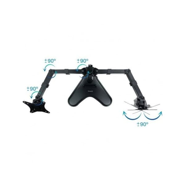 TV-støtte - TooQ - DB1702TN-B - 32/17 tommer - Sort - Vippbar