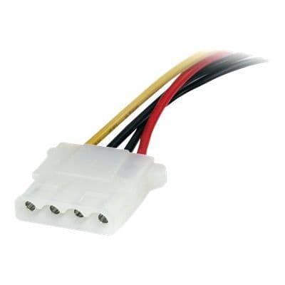 15 cm SATA til LP4 strømadapterkabel - STARTECH - Sort - Strømadapter