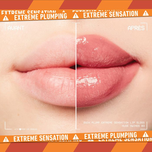 Huulikiilto - NYX - Duck Plump 03 - Väri NUDE SWINGS - Vegaani - Äärimmäinen kosteutus NUDA GUNGOR