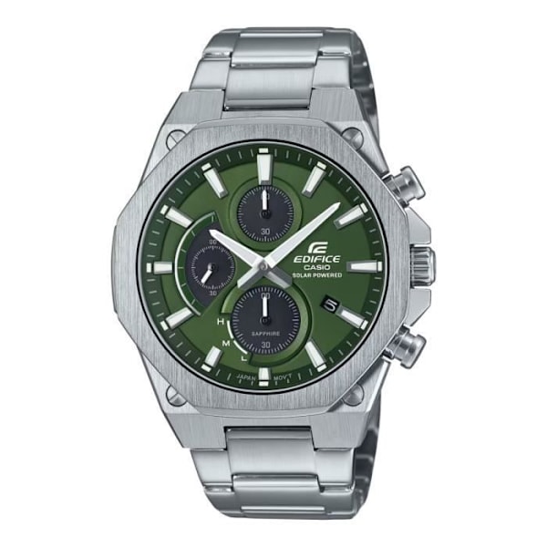Ure - CASIO - EFS-S570D-3AUEF - Rustfrit stål - Grøn urskive - Vandtæt 10 bar Pengar