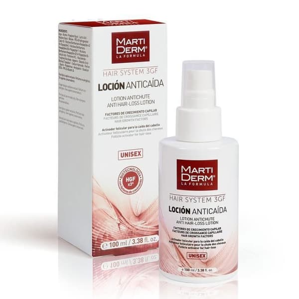Lotion til hår mod hårtab - MartiDerm - Hårsystem - 100ml - Styrker håret - Regulere sebum