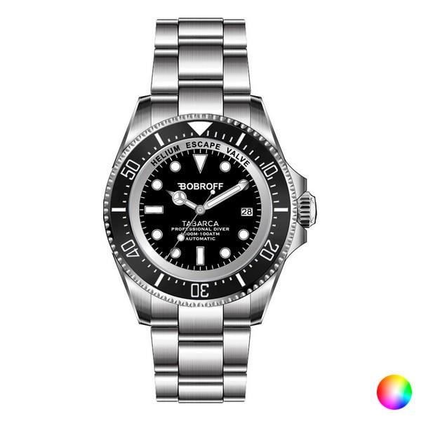 Klocka - Bobroff - Man - Automatisk - Silverfärgad - 44 mm - Rostfritt stål Silver