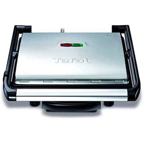 Grill til Panini - TEFAL - Inicio GC241D12 - 2000 W - Non-stick plader - Vertikal opbevaring Rostfritt stål
