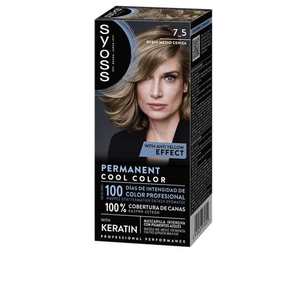 PERMANENT KOLD FARVE #7.5-Mellem Aske Blond 1 u