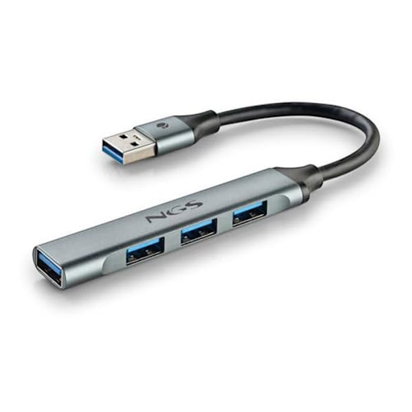 USB Hub - NGS - IHUB4 MICRO - 4 Porte - USB 3.2 Gen1 - Kompakt - Aluminium