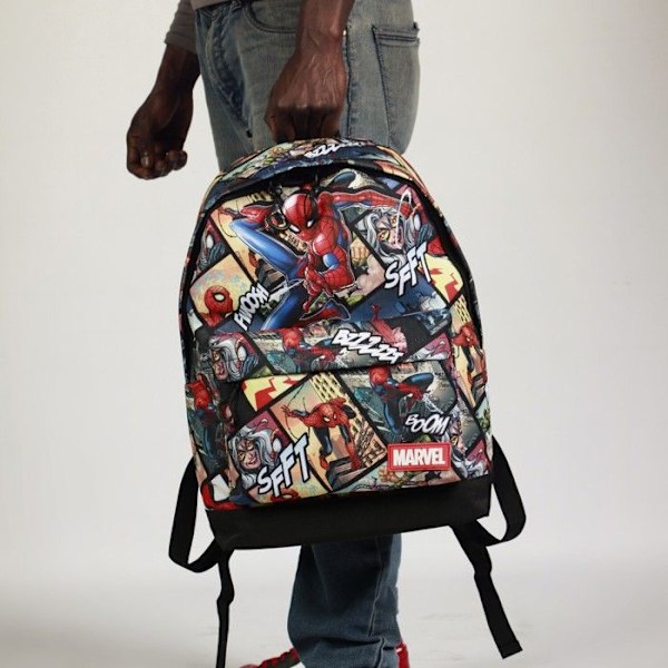 Sac à dos HS FAN 2.2 - Marvel Spiderman Paneler - Flerfärgad - One Size Flerfärgad