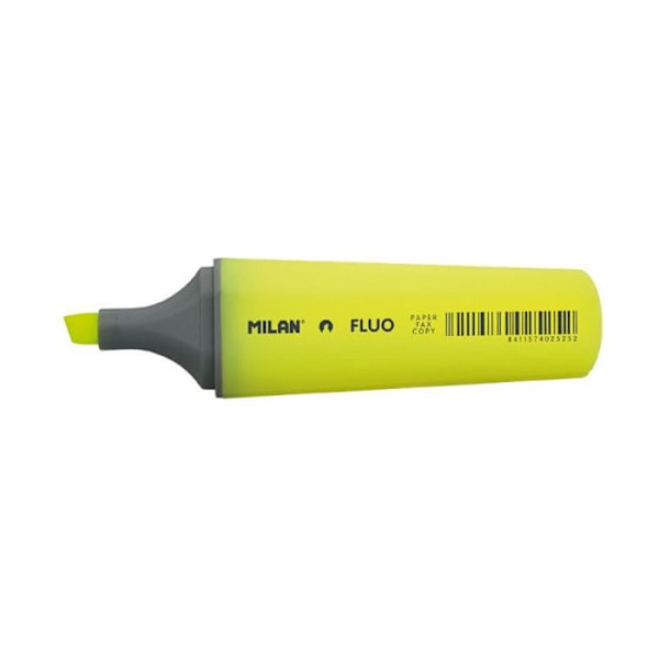 Milan highlighter Fluo 1 - 4,8 mm platt 153 mm gul Gul