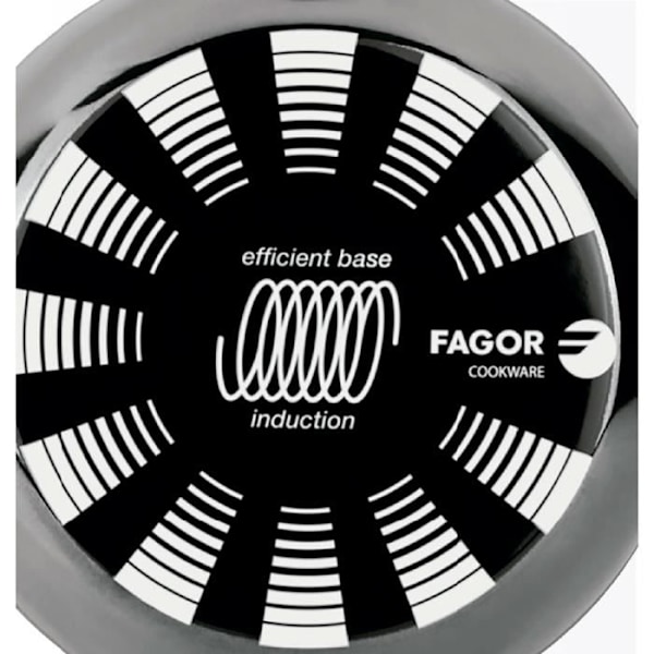 Stegepande - FAGOR - Indutherm - 24 cm - Emaljeret stål - Økologisk non-stick Svart