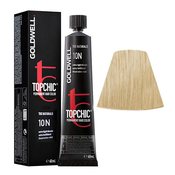 Goldwell Topchic The Naturals 10N Extra Light Blonde Pysyvä hiusväri 60ml.