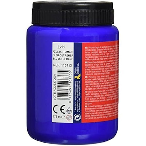 Maling - La Pajarita - L-11 - Satin - 375 ml - Ultramarinblå Blå