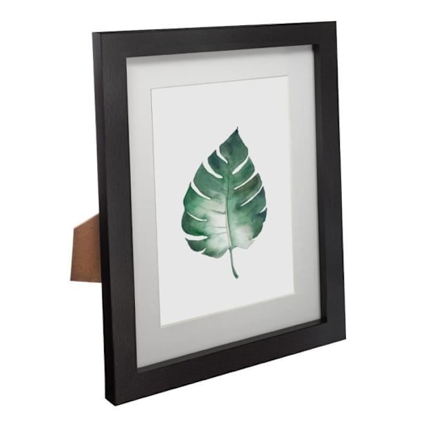 Set med 5 "Tropical" ramar - trä och glas - svart - Svart - Atmosphera inredningsarkitekt Svart