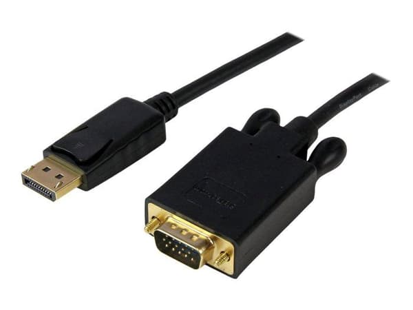 DisplayPort til VGA-adapter - STARTECH.COM - 1,8 m - Opløsning 1920x1200 - Sort
