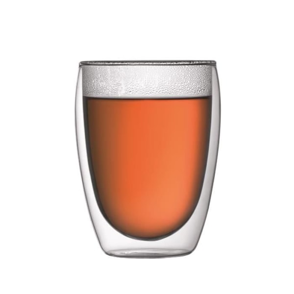 BODUM CHAMBORD Set tryckkokare - 8 koppar - 1L - Grå - Med 2 dubbelväggiga glas Pavina 0,35l