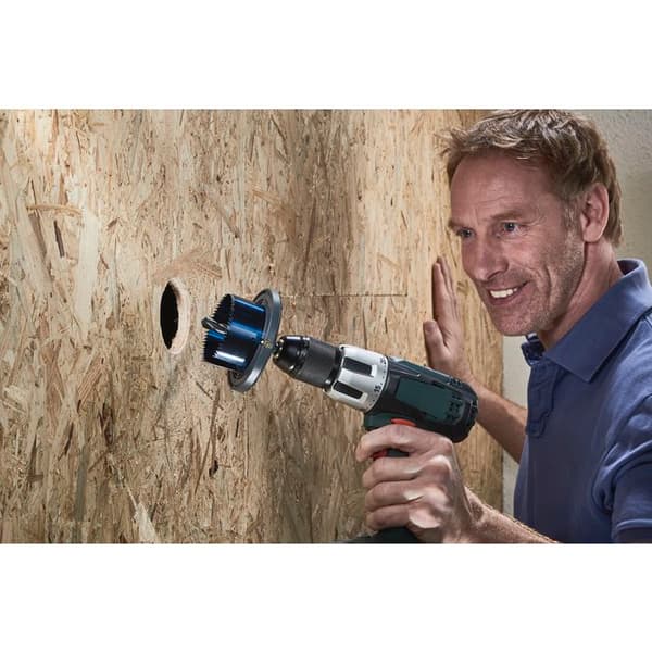 wolfcraft - Multi-Blade Hulsav - Diameter 60, 68, 74, 80, 95 mm - Skæredybde 33 mm, Centreringsbor - ref. 2162000 Grå