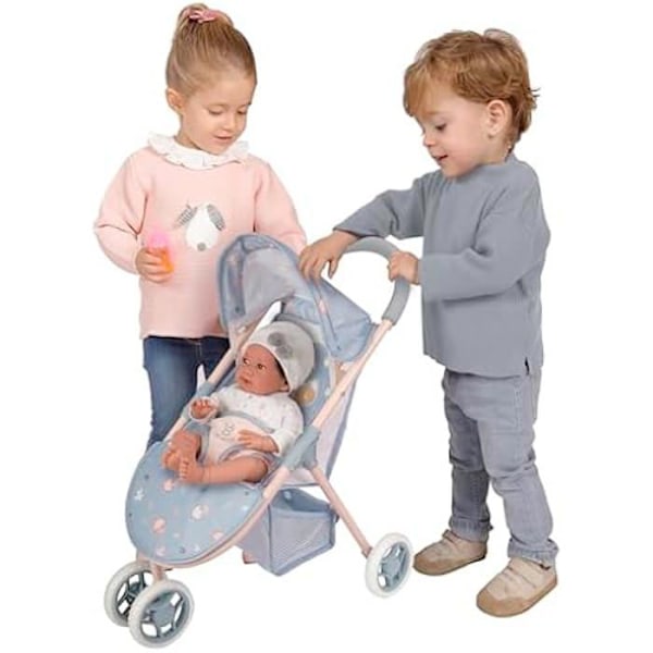 Dolls rattaat 2x1 Coco DeCuevas 90280 Blå och vit