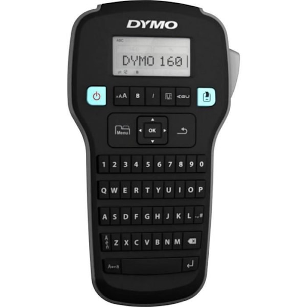 DYMO LabelManager 160 QWERTY Etiketprinter 6 mm, 9 mm, 12 mm Sort, Sølv