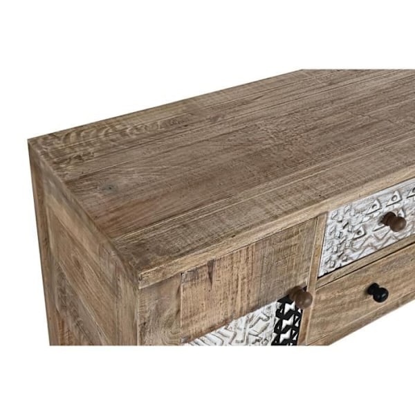 Mango træ konsol - Colonial - 121 x 40 x 86 cm - Hvid