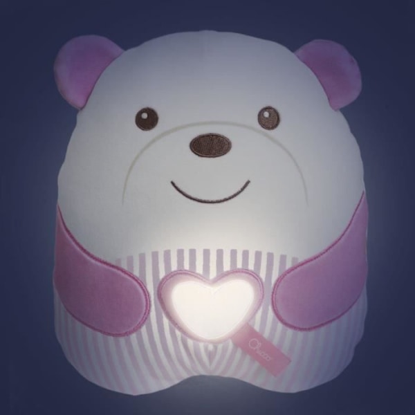 Sødt teddy bamse - CHICCO - Lyserød - Fra fødslen Rosa