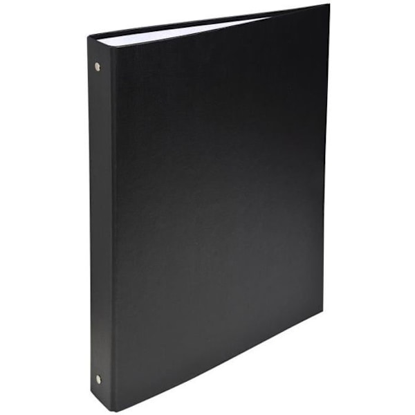 EXACOMPTA - Ringpärm - Rygg 40 mm - 21 x 29,7 - 4 ringar - 18/10:e plastkant - Svart färg Svart