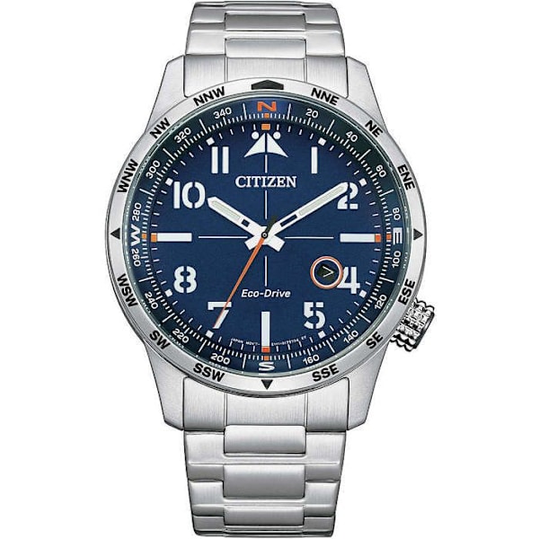 Kello - Hopea Teräs/Teräs - Citizen - BM7550-87L Sølv, Blå